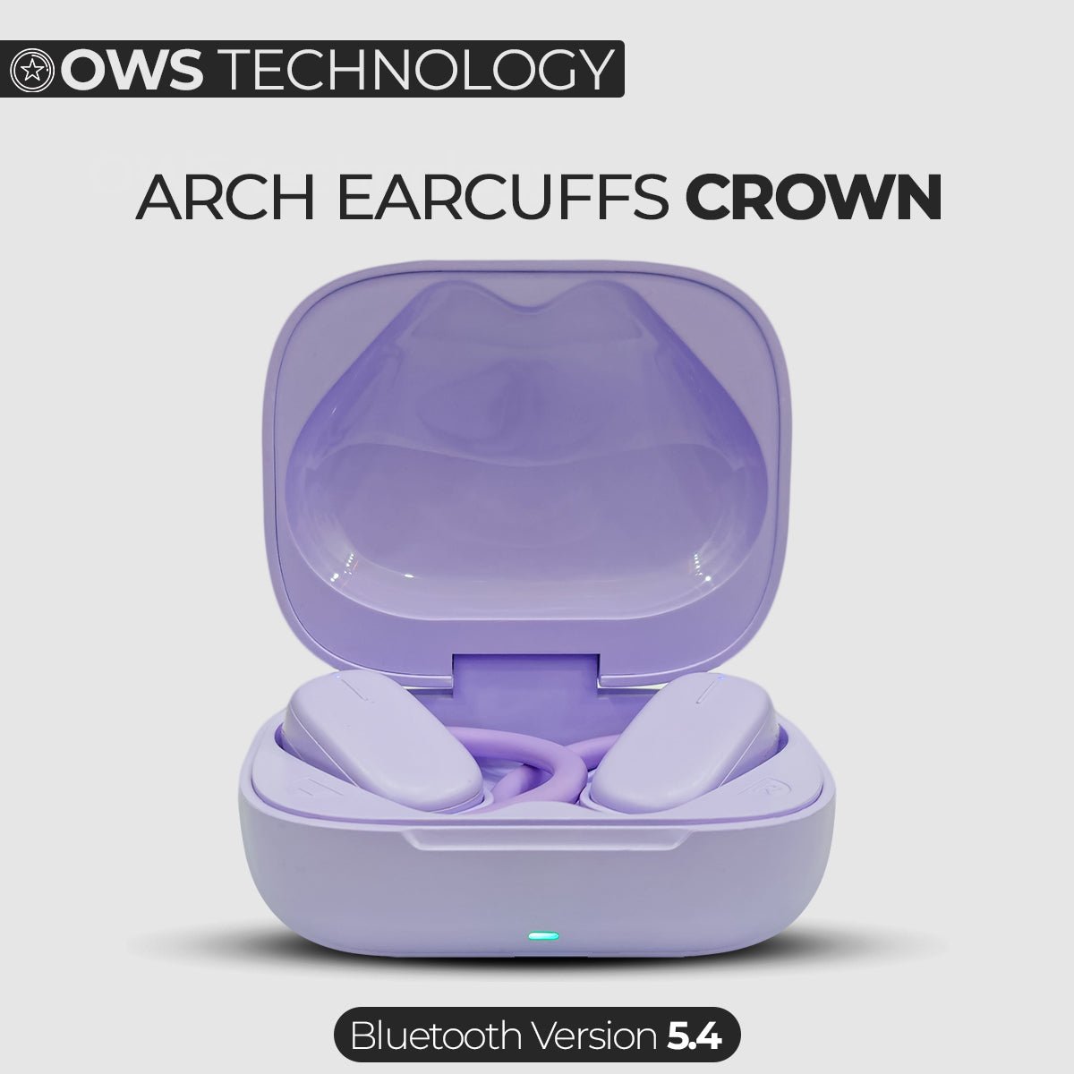 Arch Earcuffs Crown – Open-Ear Wireless Earbuds with 14mm Drivers & 20-Hour Playtime