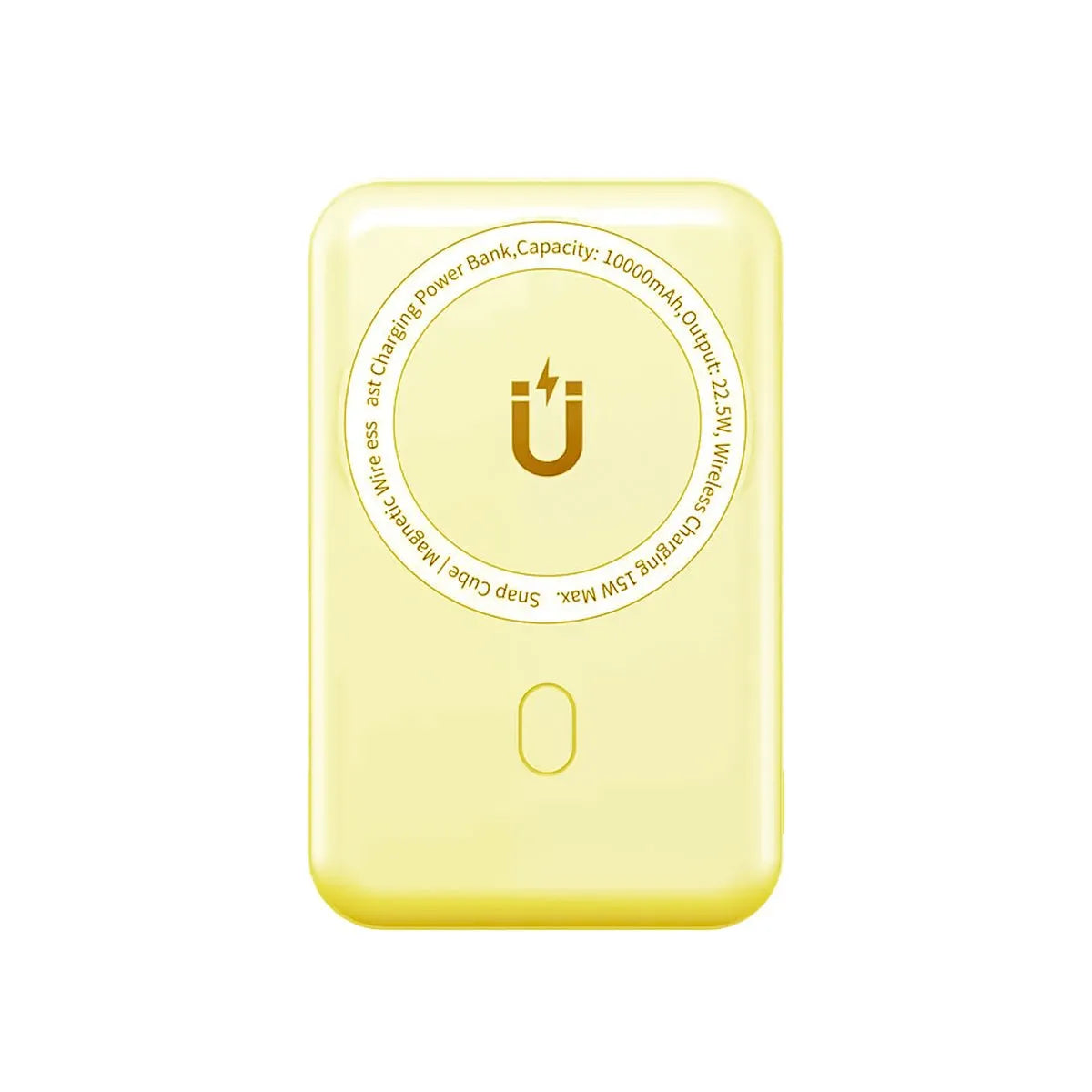 ARCH Wireless Magnetic Powerbank attached to smartphone