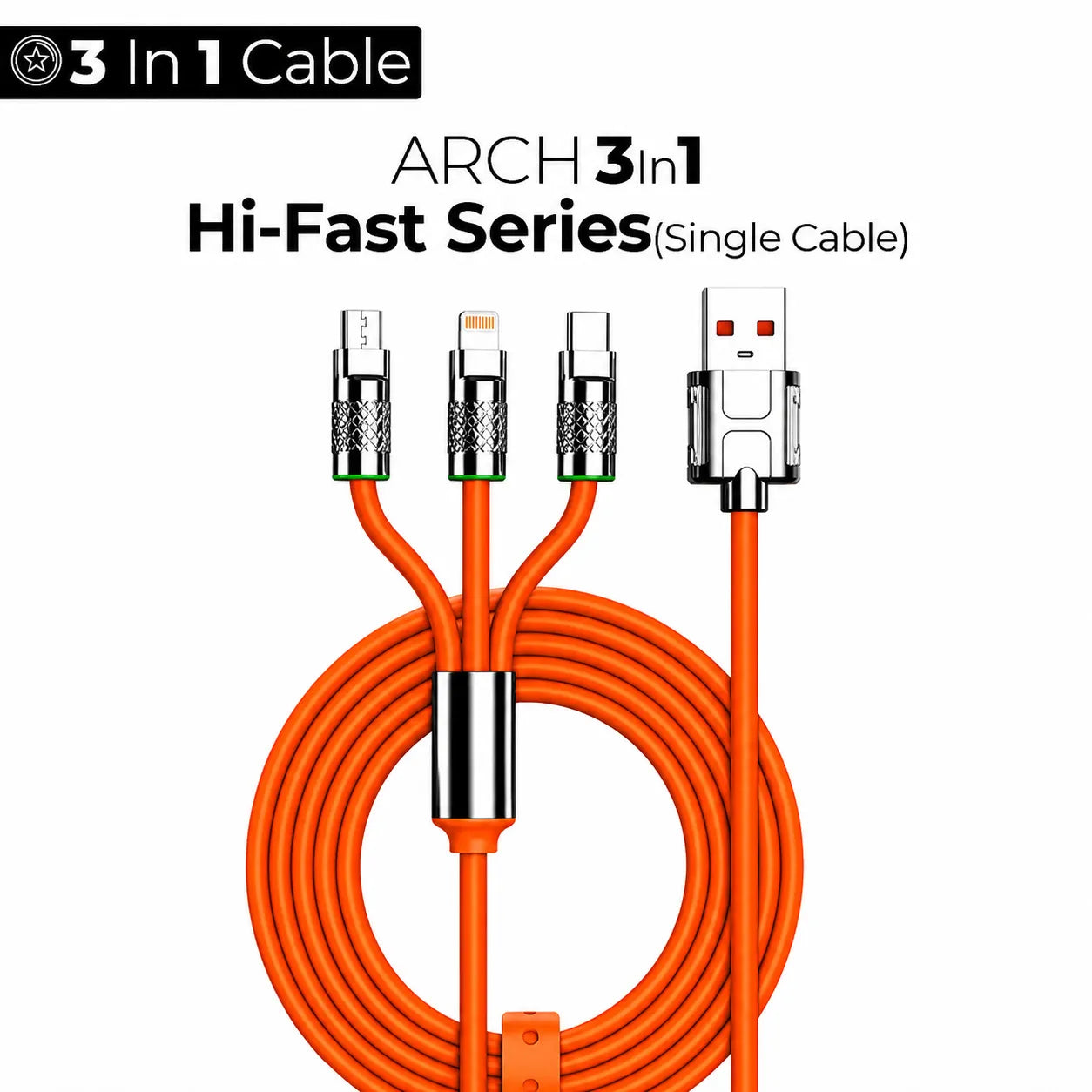 ARCH 3in1 Hi-Fast Series (Single Cable)