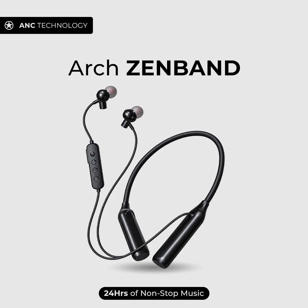 Arch Zenband with ANC and 60 Hours non stop music time 5000mah battery 