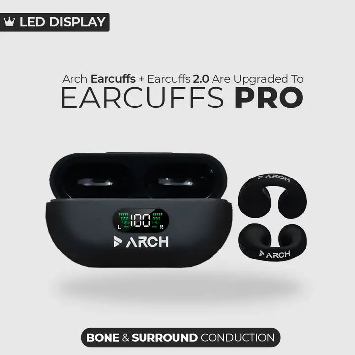 Arch Earcuffs Pro Open-Ear Wireless Earbuds with Gaming Mode & 36H Battery