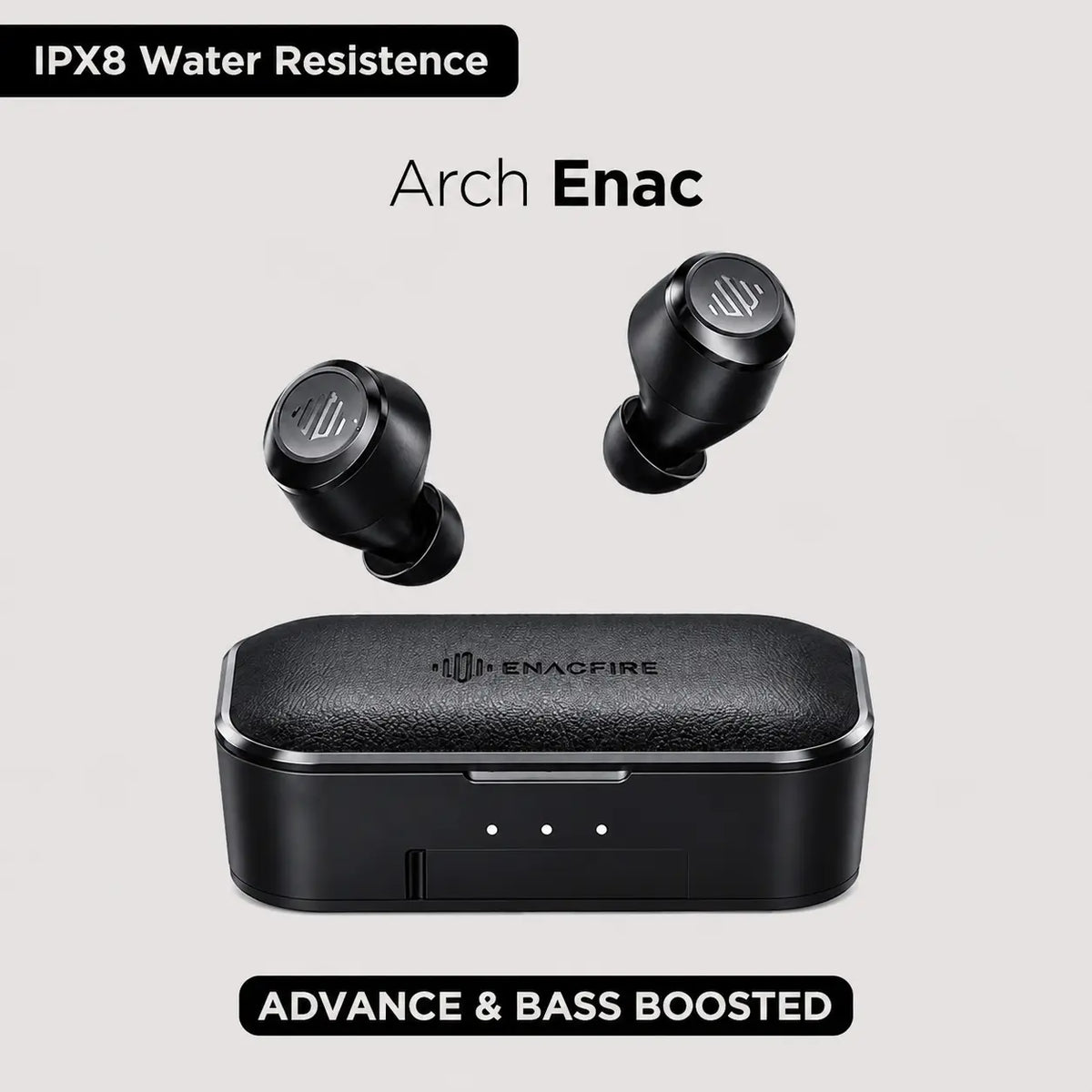 ARCH ENAC Bluetooth earbuds front view