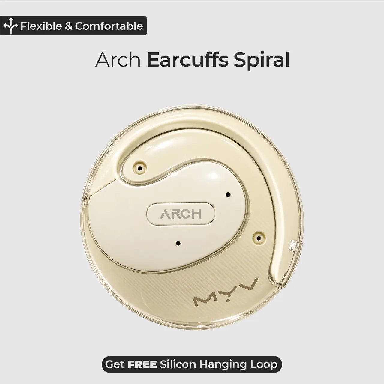 Arch Earcuffs Spiral Open-Ear Wireless Earbuds with MYV Edition