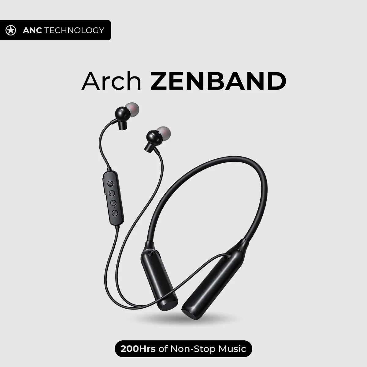 Arch Zenband Bluetooth neckband with ANC front view