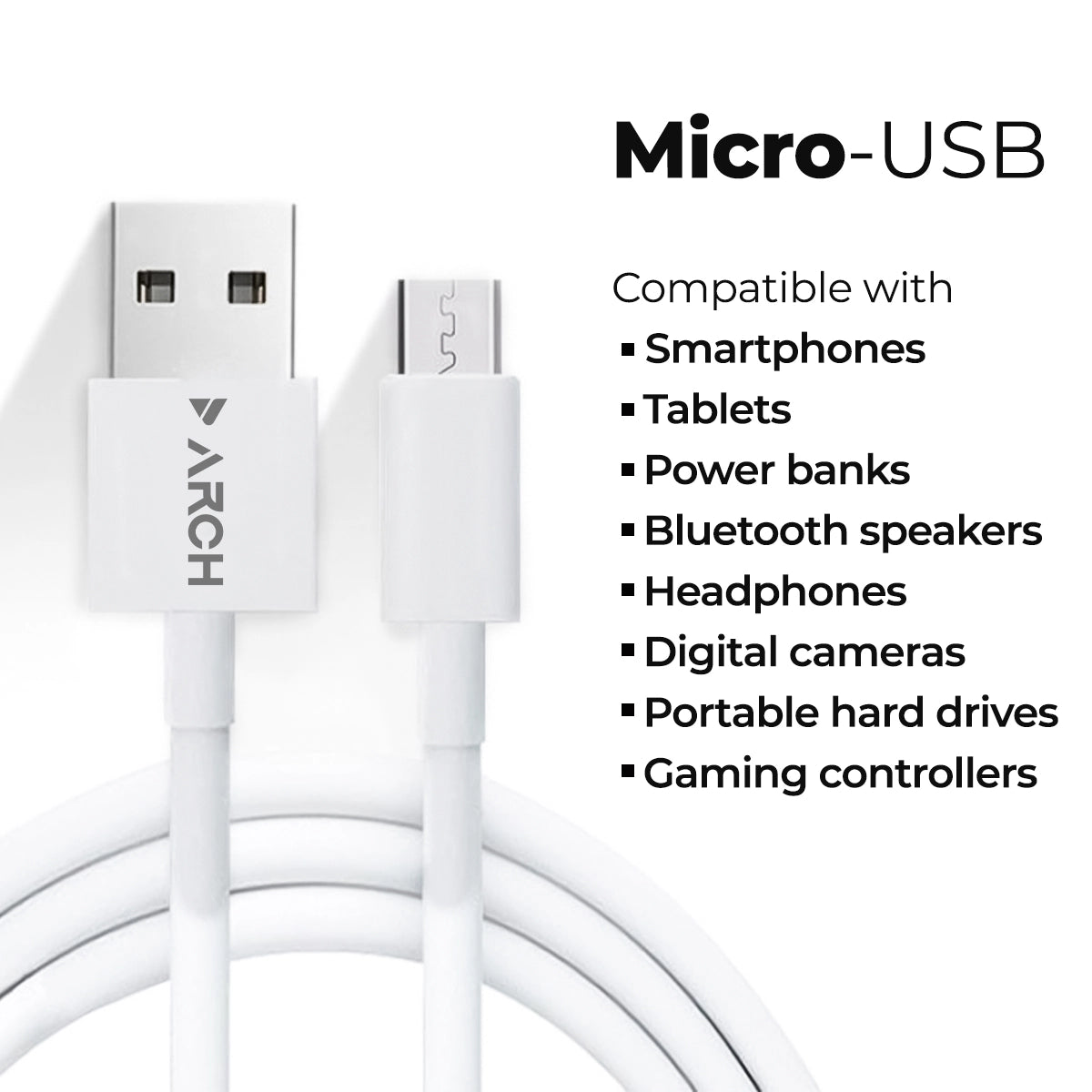 ARCH USB Cables Type-B/C