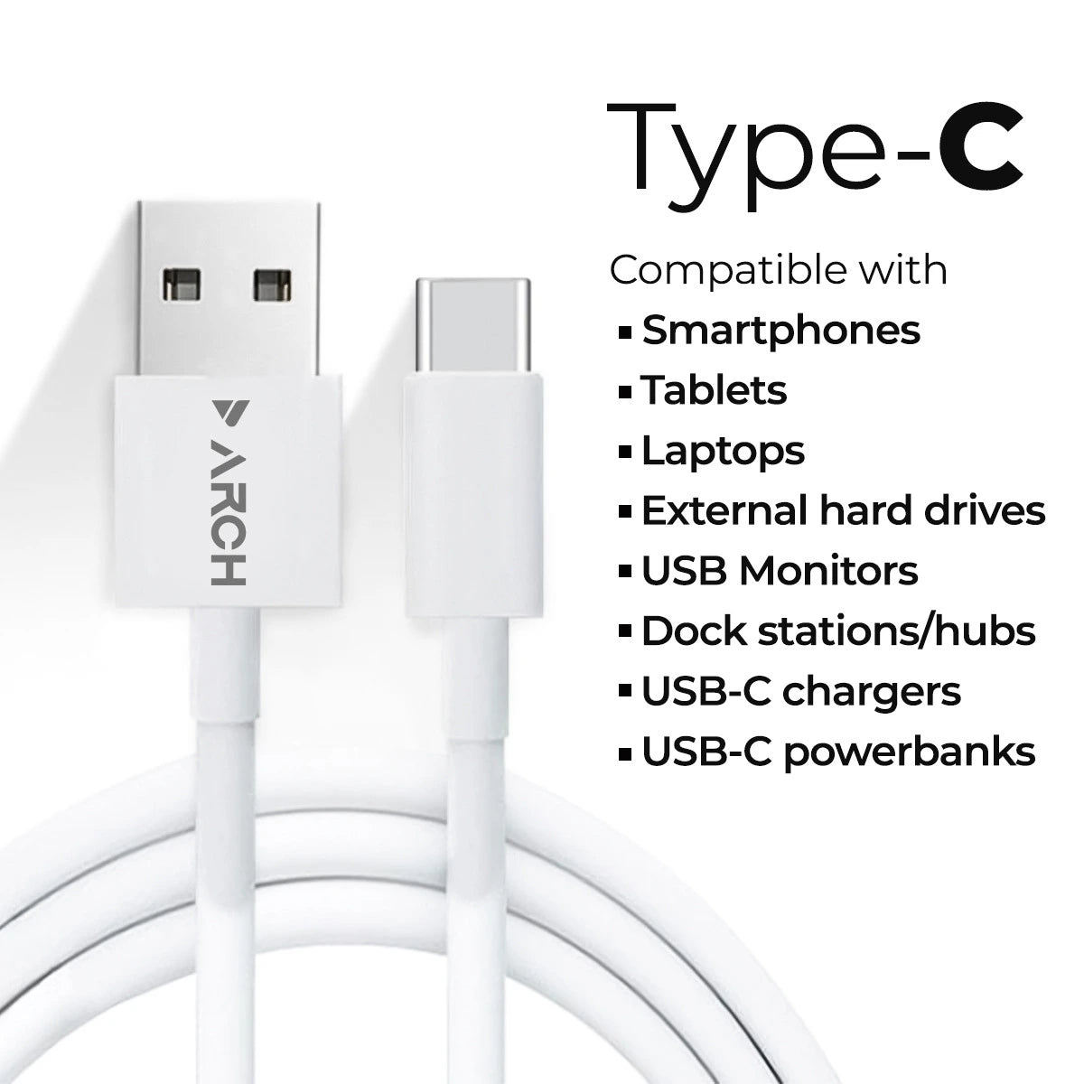 ARCH USB Cables Type-B/C