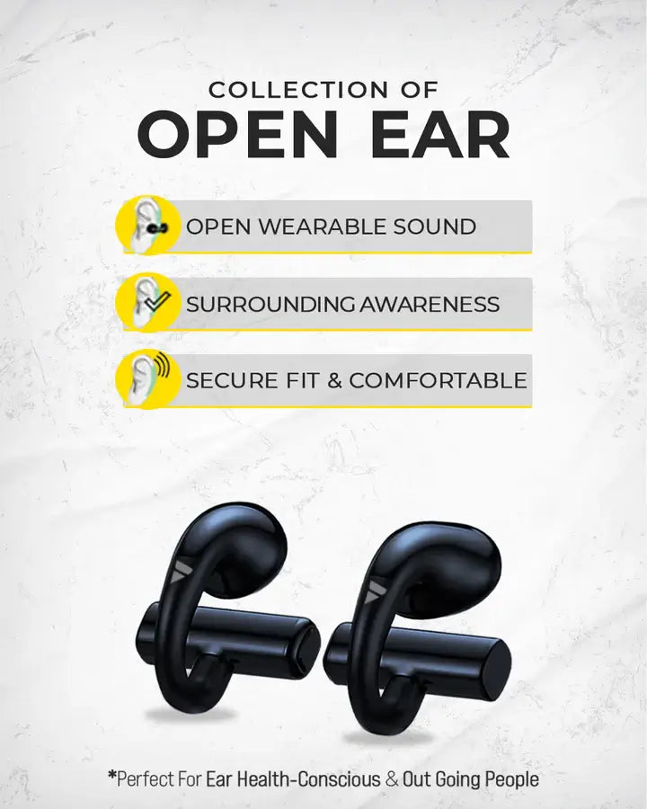 Open-ear earbuds earcuffs