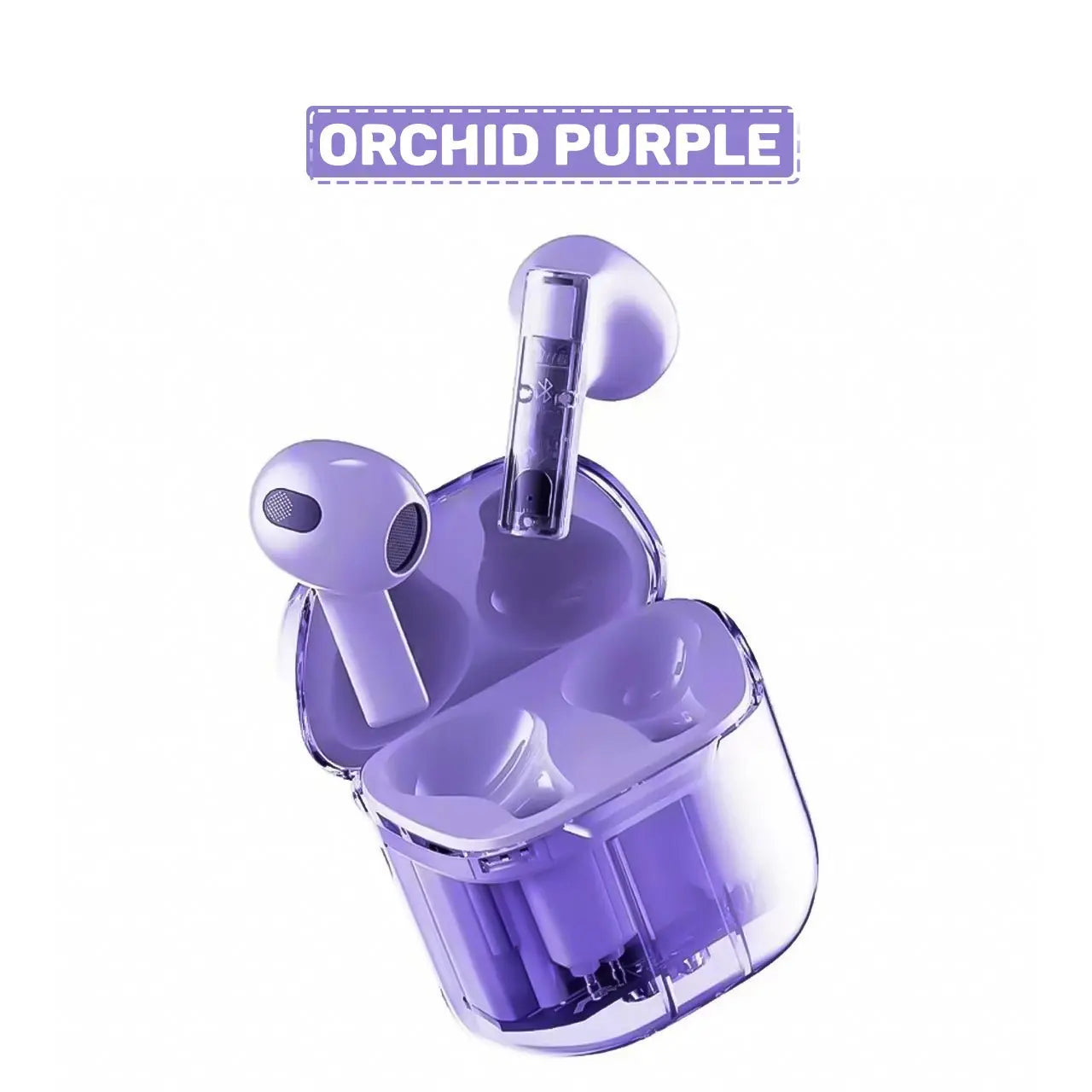 Arch Thrill wireless earbuds in orchid purple