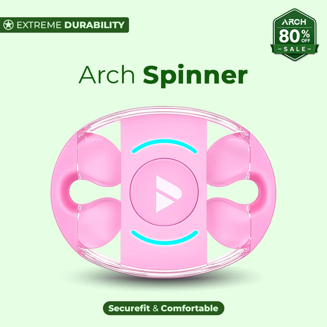 ARCH Spinner Open-Ear Bone Conduction Wireless Earbuds with ENC & 24H Playtime